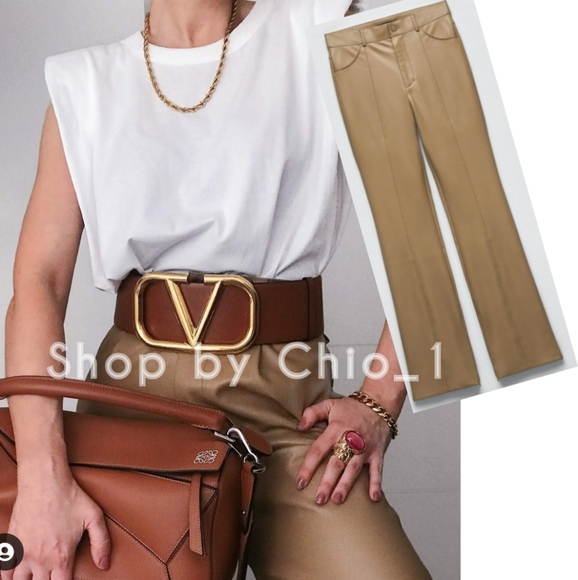 Zara Pants - ZARA FAUX LEATHER FLARED PANTS Bloggers Favorite